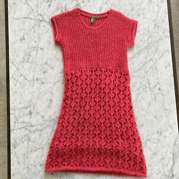 United Colors Of Benetton | Dresses | United Colors Of Benetton Girls Knit  Dress Size | Poshmark